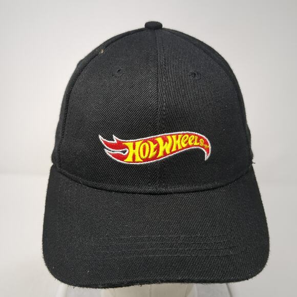 Hot Wheels Slideback Hat Black One Size Embroidered Adjustable 6 Panel - Picture 2 of 10